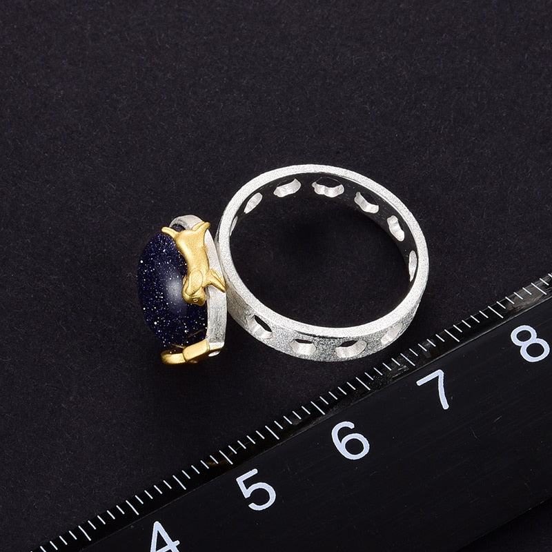 Dog Escape From the Earth Rotatable Ring
