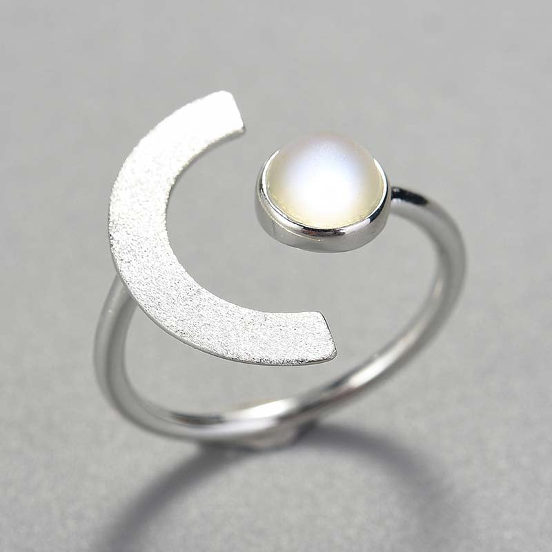 Moonstone Adjustable Ring