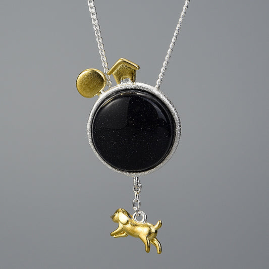 Dog Escape From the Earth Pendant