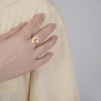 Moonstone Adjustable Ring