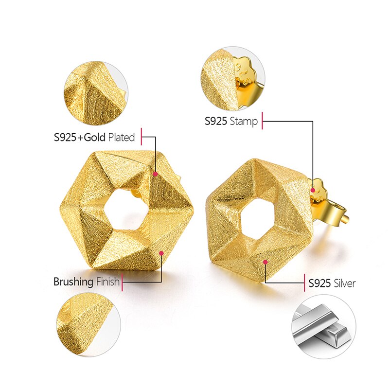 Geometric Stud Earrings