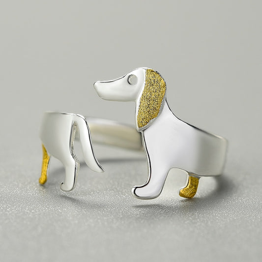 Dachshund Dog Adjustable Ring