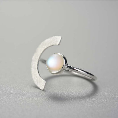 Moonstone Adjustable Ring